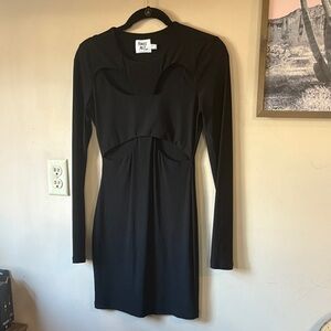 ❤️FINAL SALE❤️ Princess Polly Black Cutout Bust Cocktail Mini Dress Size 6